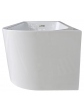 Acrylic free standing back-to-wall bathtub, model NOLA white 160x75x57 cm - 3